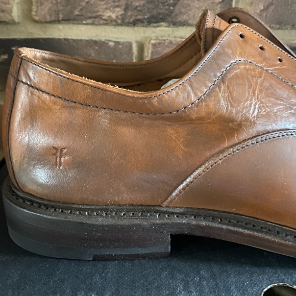 FRYE PAUL BAL OXFORD MEN’S BROWN LEATHER SIZE 12